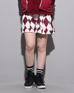 6K94 日本潮牌猴哥高尔夫服装女士秋冬款拼色柔软裙裤防风速干