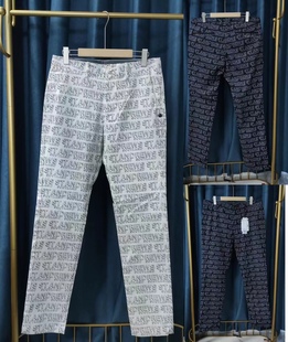 B039  日本高尔夫舒服男士春夏新品字母满印休闲长裤  GOLF  裤子
