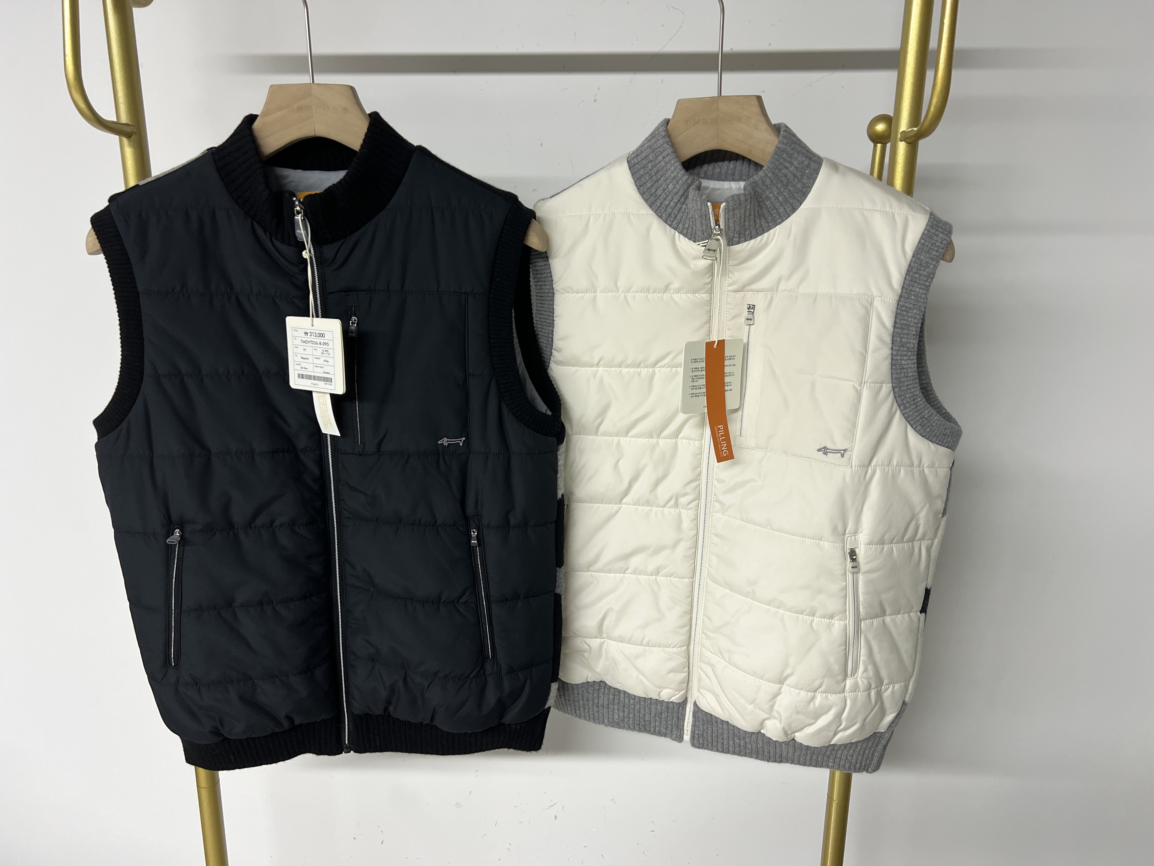 036 出韩国矮腿小狗高尔夫男士秋冬夹棉针织拼接马甲弹力防风保暖,运动/瑜伽/健身/球迷用品,高尔夫上装,淘宝优惠券,粉丝福利购,淘宝优惠卷