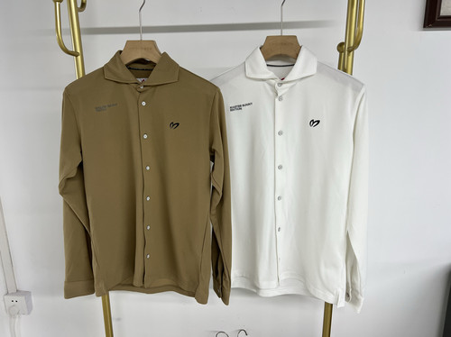 5T107 出口日本高尔夫男士长袖衬衫吸湿透气速干运动上衣春夏新款