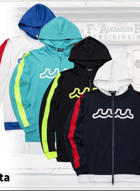 13m39日潮MUTA高尔夫男女同款水陆两用系列拼色拉链连帽速干外套