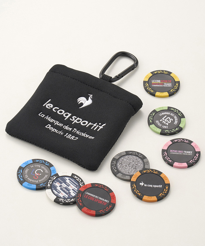 日本正品代购新款男女高尔夫配件收 GOLF 筹码马克八个礼品包组合