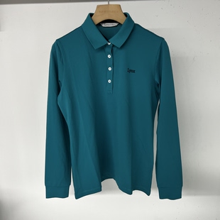 40B204 出口余韩单高尔夫女士春夏薄款翻领长袖上衣弹力速干百搭