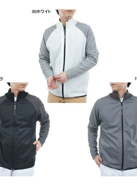42C86 出口余日单潮牌高尔夫男士服装秋冬防风针织拉链外套夹克 L