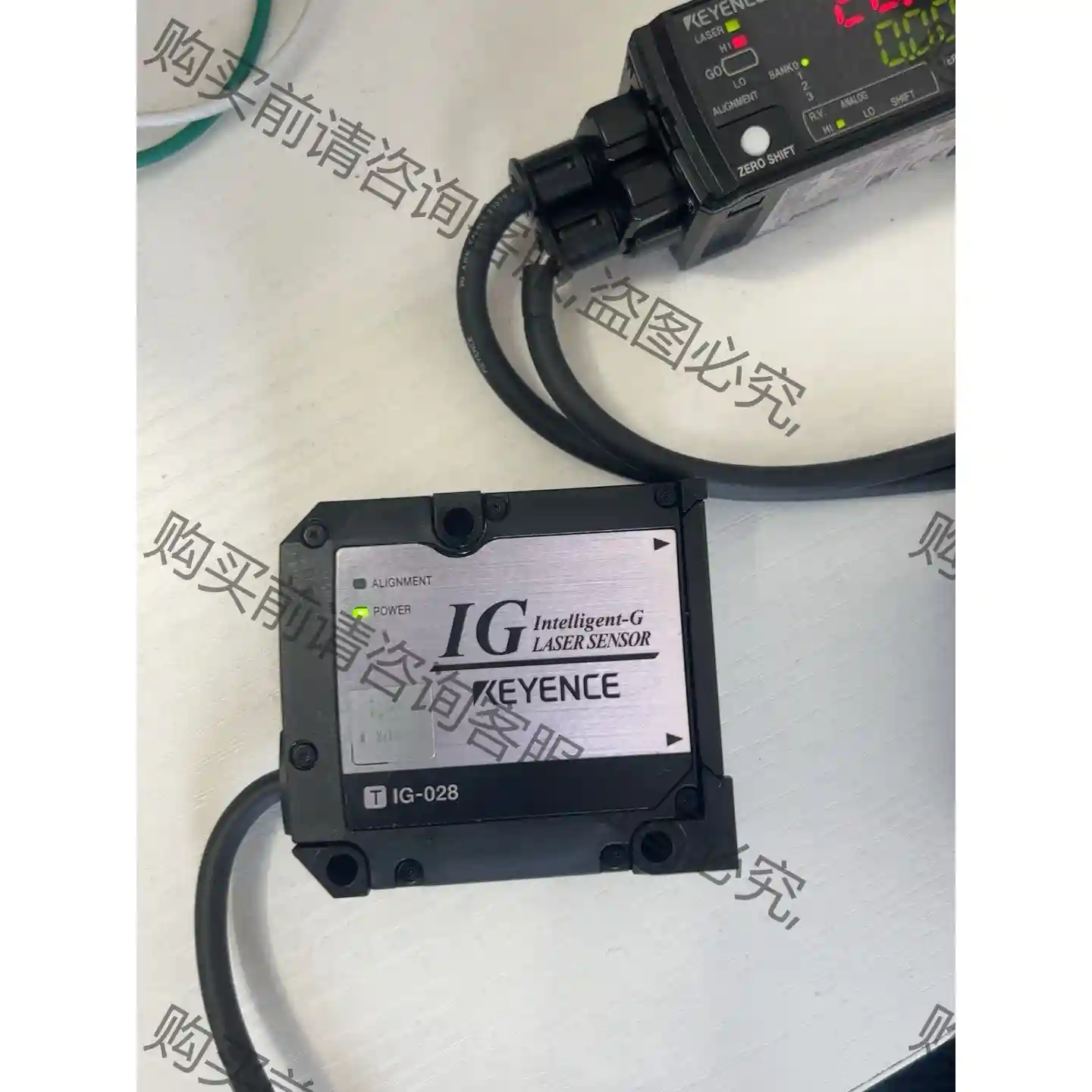 基恩士拆机IG-028激光传感器一套，带IG-1000控制器 先议价 拆机