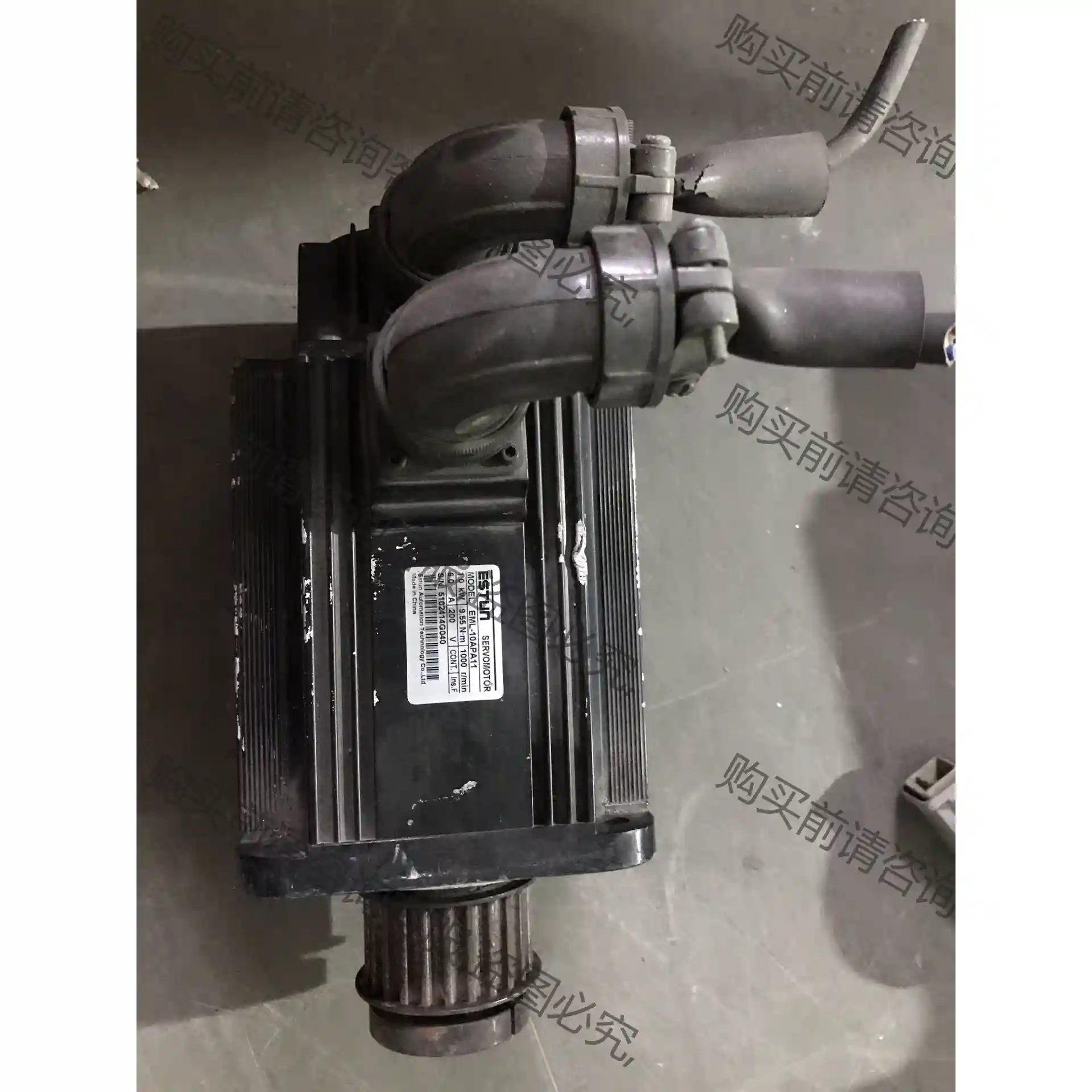 埃斯顿伺服电机EML-10APA11 1KW 原装拆机 先议价 拆机货包好