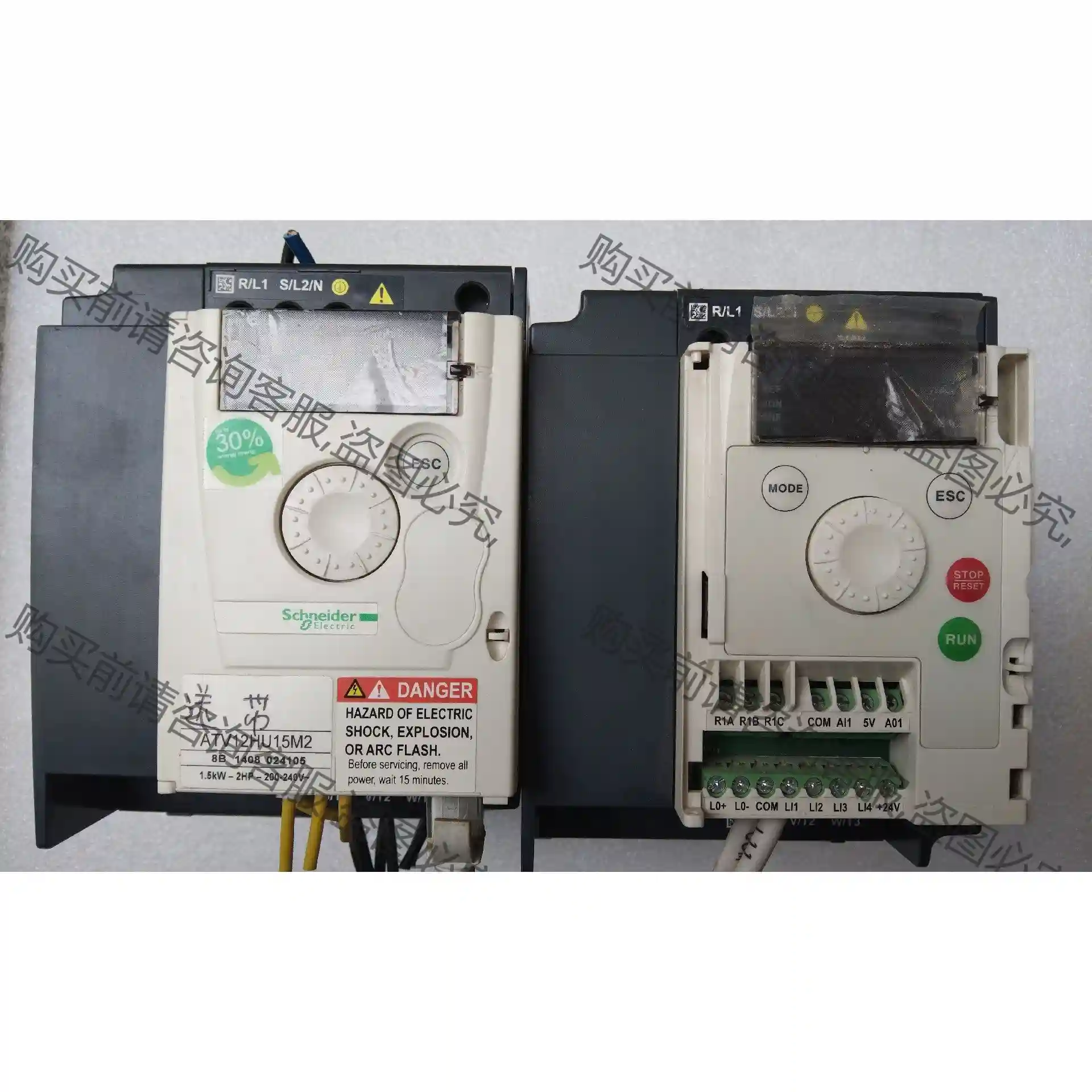 施耐de1.5千瓦变频器，型号:ATV12HU15M2，进线2 先议价 拆机货包