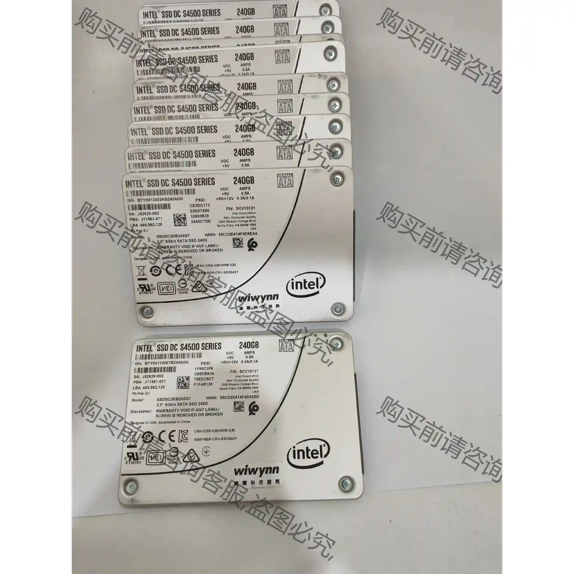 240GB S4500 英特尔 SSD SATA接口 拆机 先议价 拆机货包好