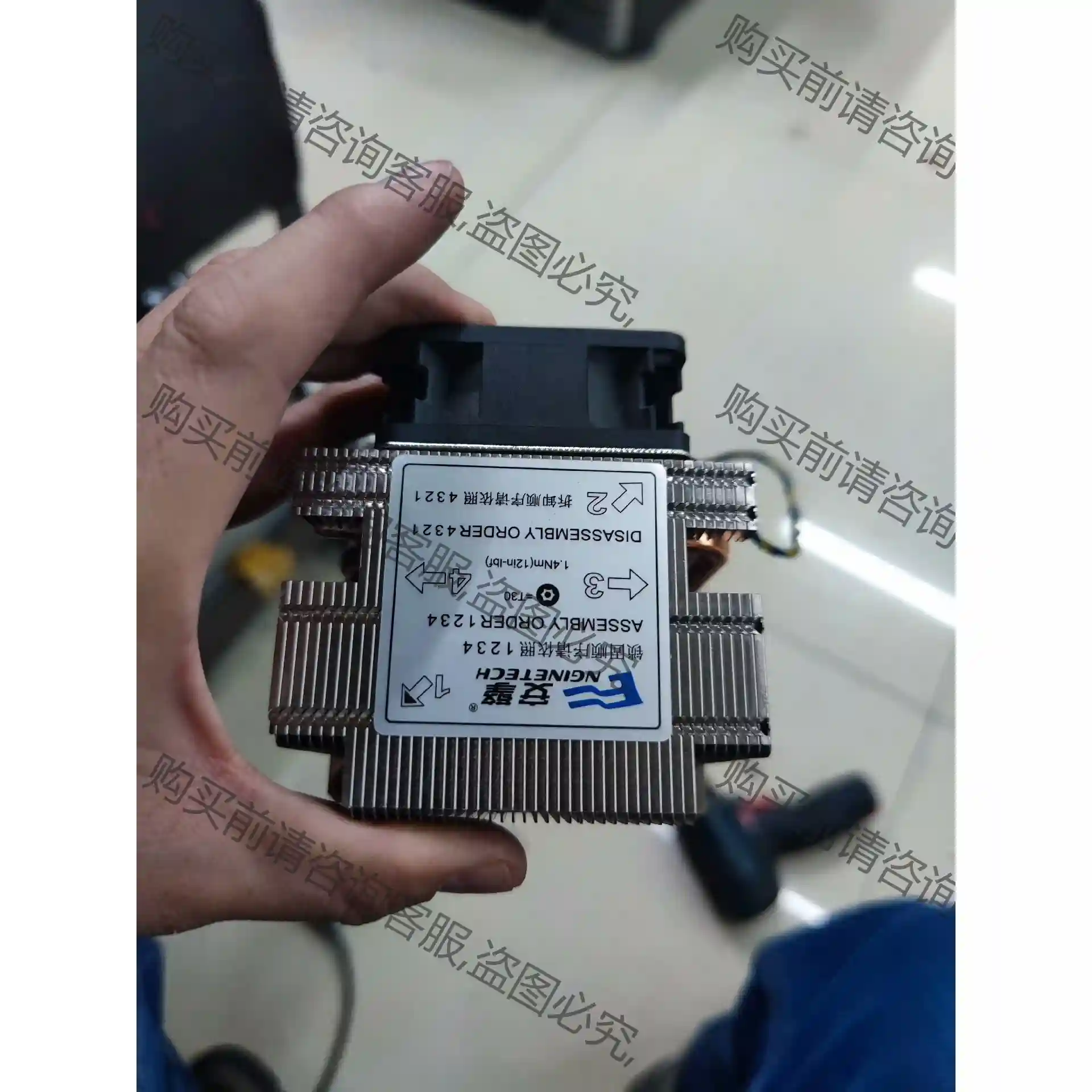 lga 3647正方形散热器,原装拆机,成色bu错一共有七个 先议价 拆