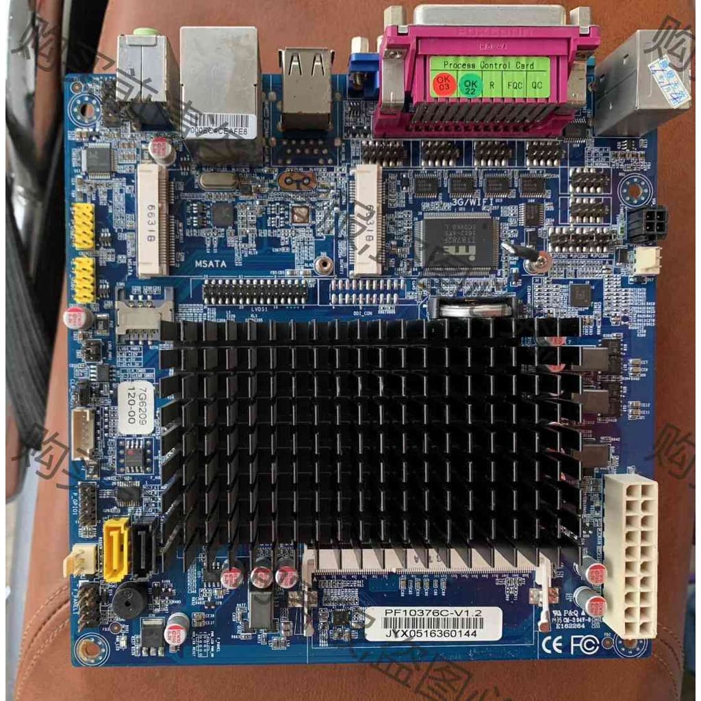 功能正常议价 拆机 PF10376C-V1.2 1037U ITX工控机