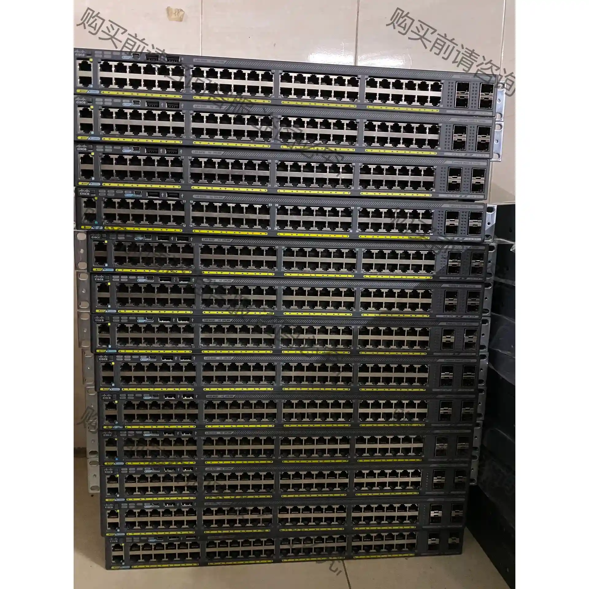 思科CISCO WS-C2960X-48TS-L 48口千兆 先议价 拆机货包好