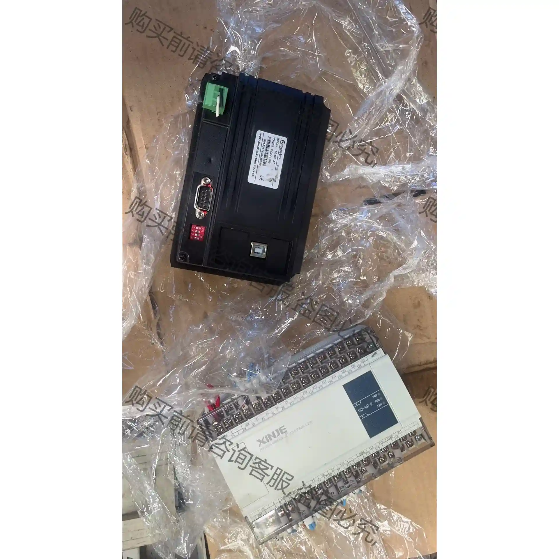 信捷xc2-40t-e,tg465-xt,plc卖320元一 先议价 拆机货包好