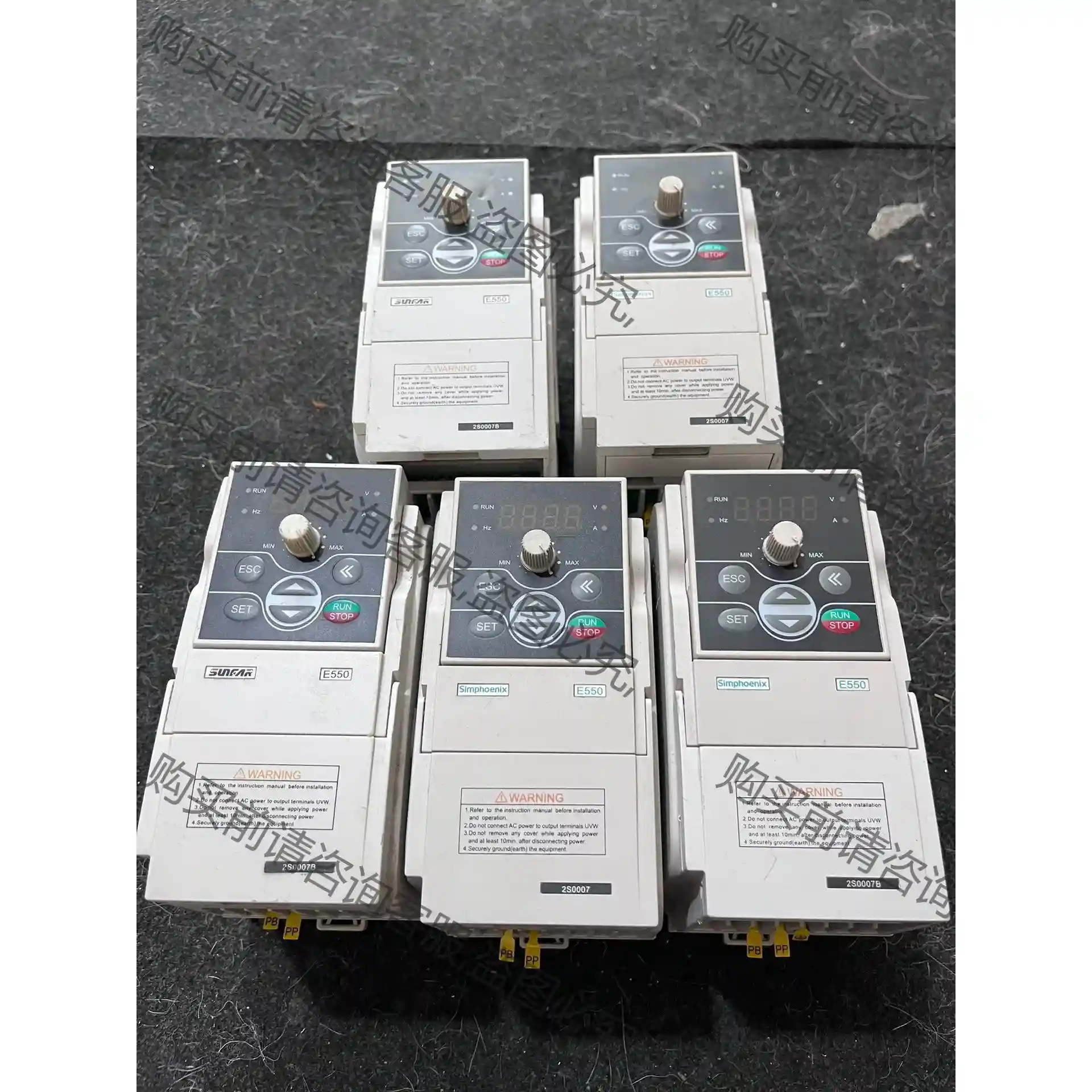 9新 四方变频器E550-2S0007 0.75KW 220 先议价 拆机货包好