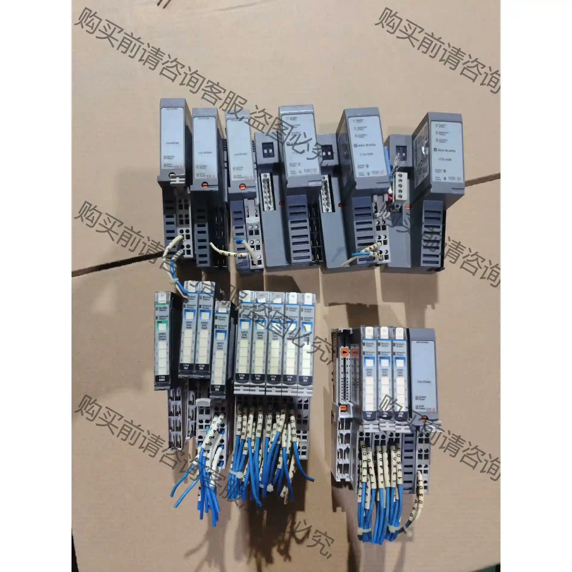 1734-IB8 11个。1734-ADN 3个。17 先议价 拆机货包好