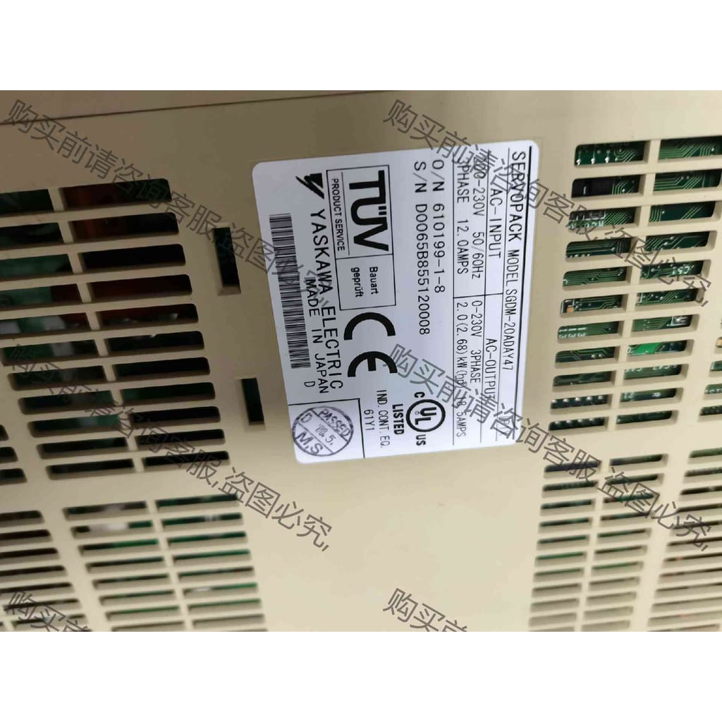 功能正常议价 安川驱动器SGDM-20ADAY47 成色好 功能包好