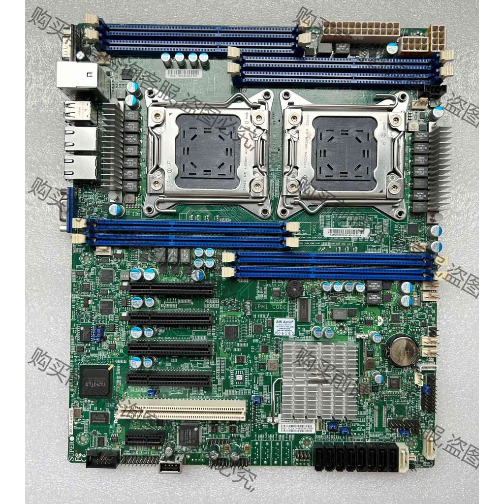 功能正常议价 现货超微X9DRL-IF 双路服务器主板C602 2011针