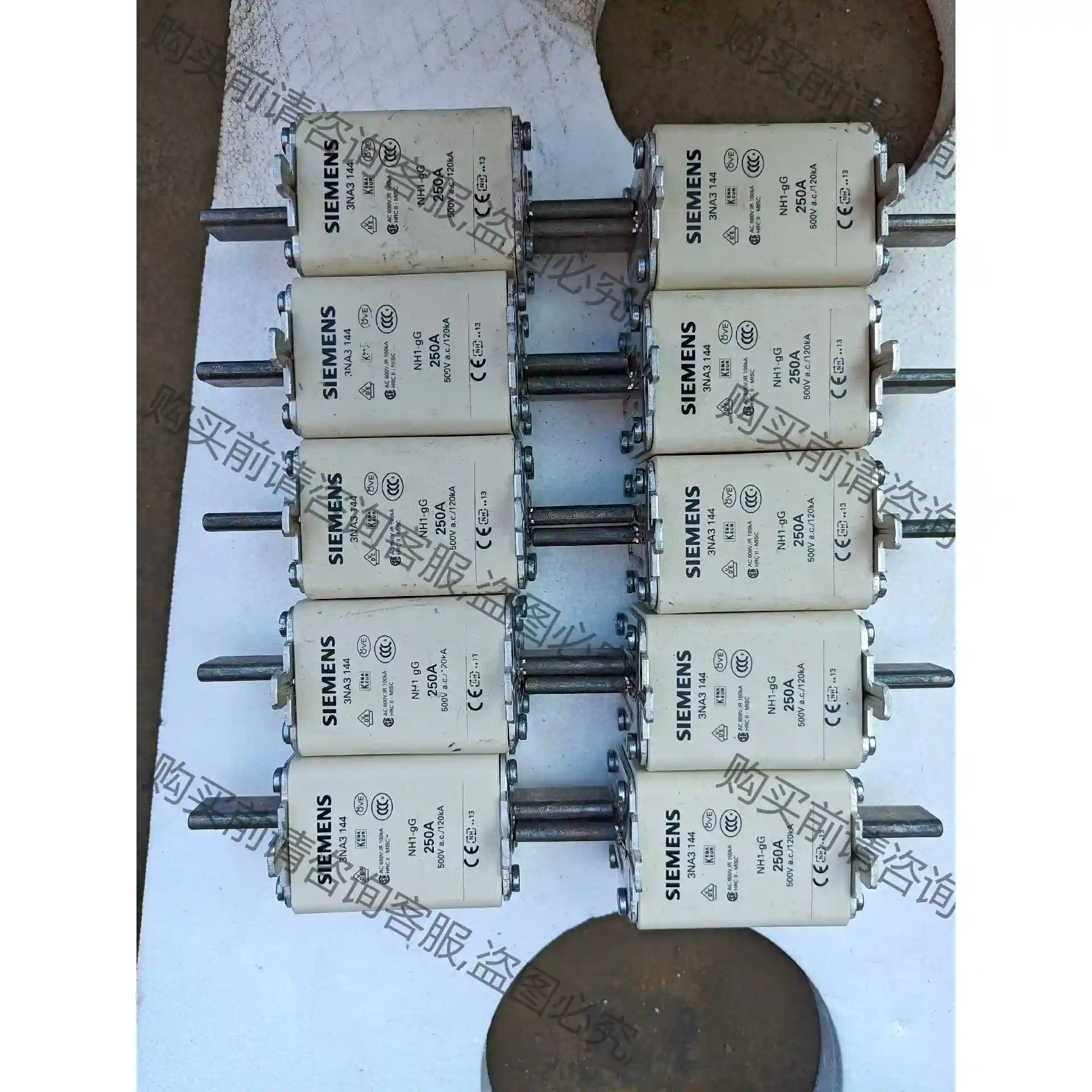 西门zi 原装进口熔断器 熔芯 3NA3144 250A 库 先议价 拆机货包好