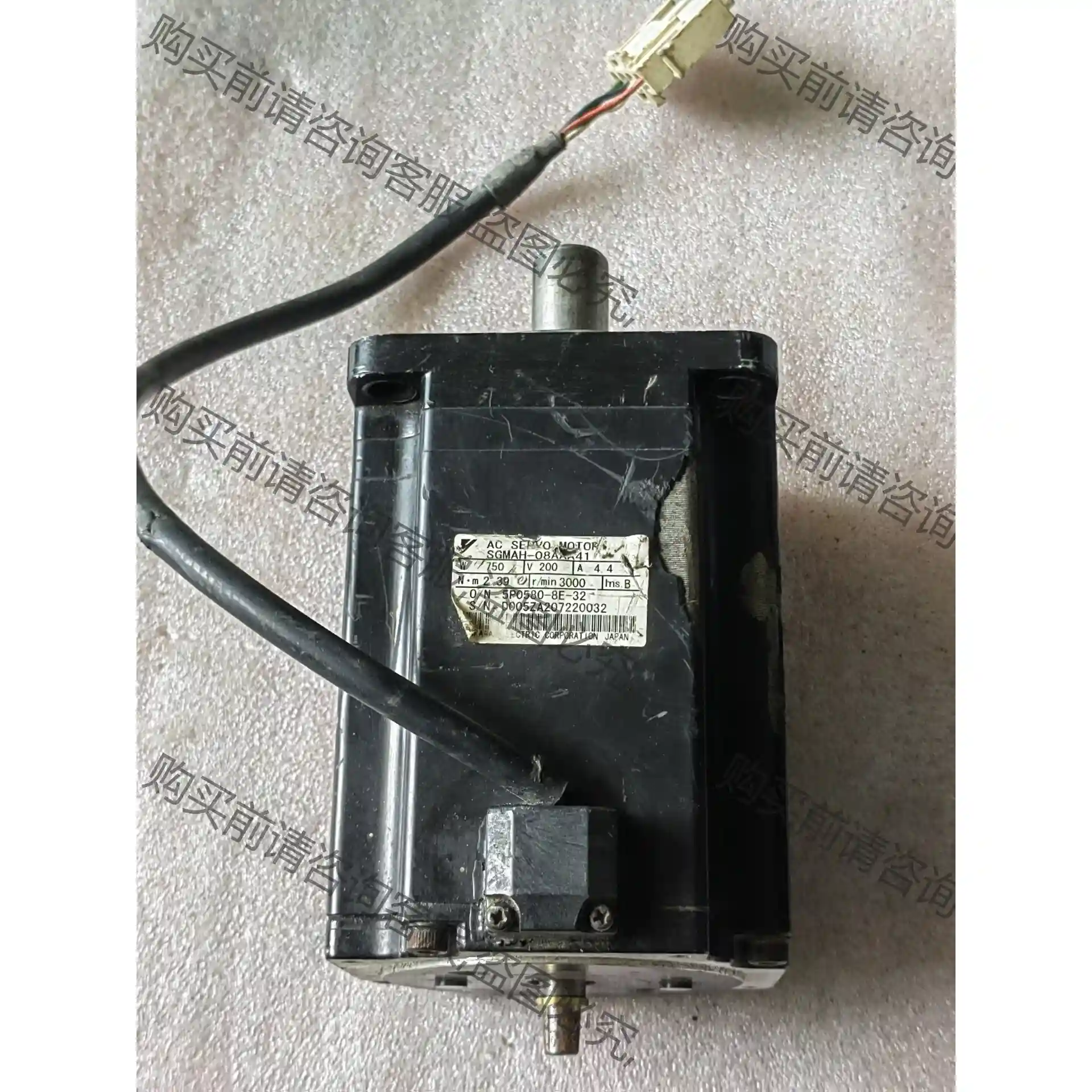 安川电机SGMAH-08AAA41 750w 先议价 拆机货包好