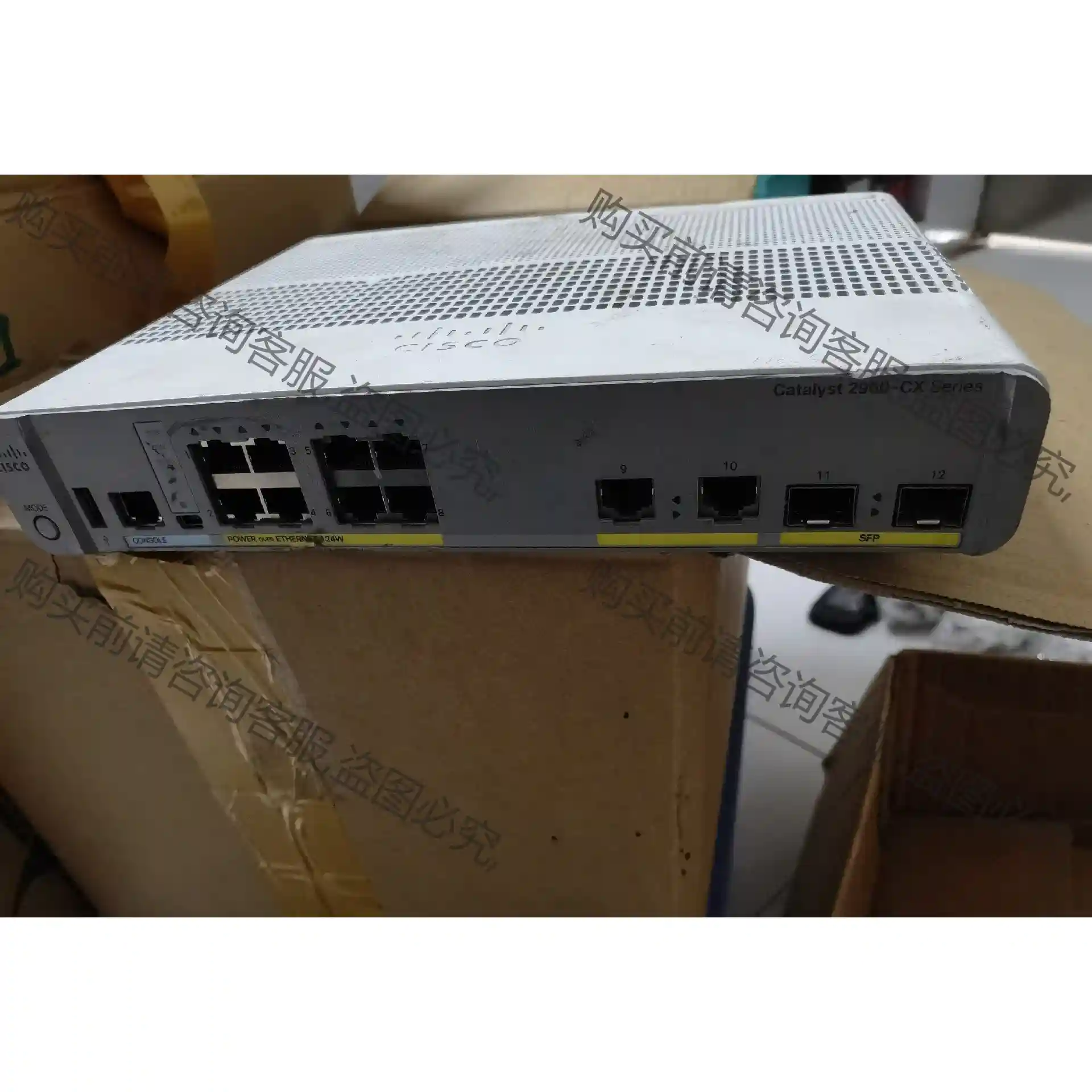 思科Cisco WS-C2960CX-8PC-L 8口千兆p 先议价 拆机货包好
