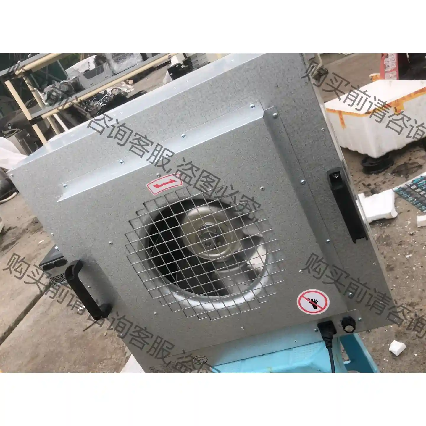 工业FFU空气净化器高效过滤网风机单元无尘车间百级层流罩洁净 先
