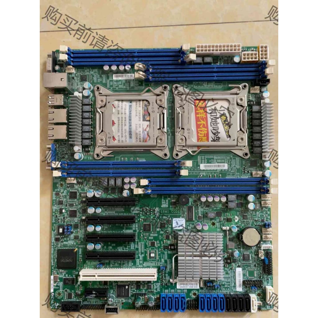 功能正常议价 超微X9DRL-if X9DRL-3f主板 服务器主板双路x