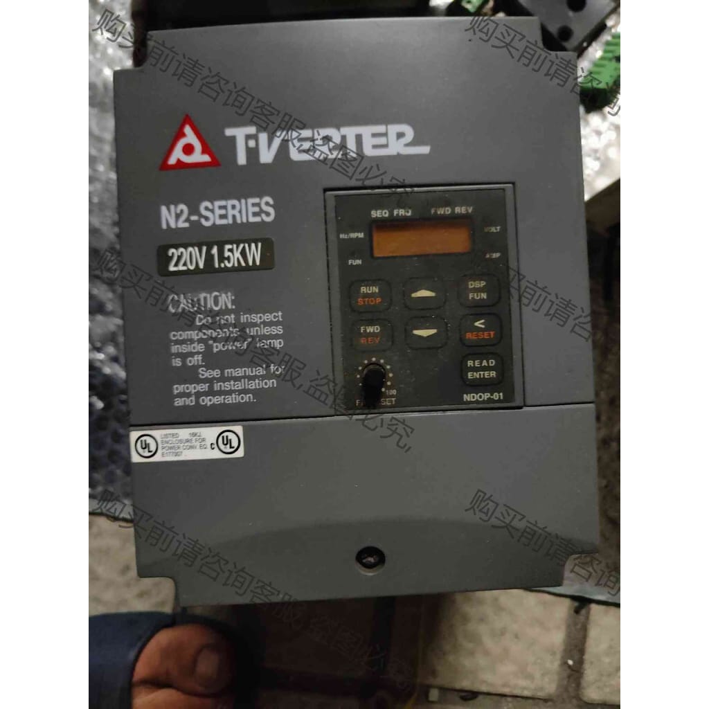 功能正常议价 N2-202-M台安变频器1.5kw