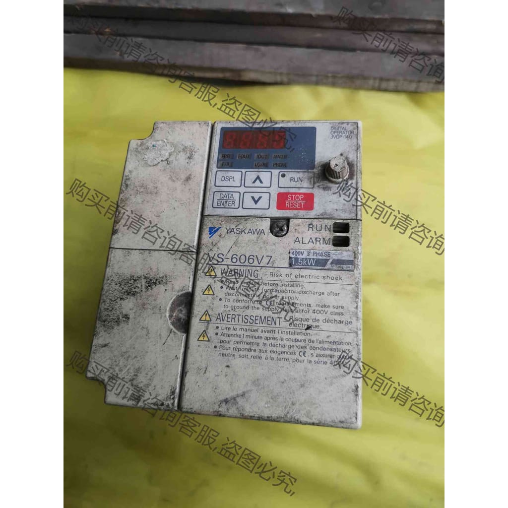 功能正常议价 安川变频器 CIMR-V7AT41P5 1.5kw 厂里报