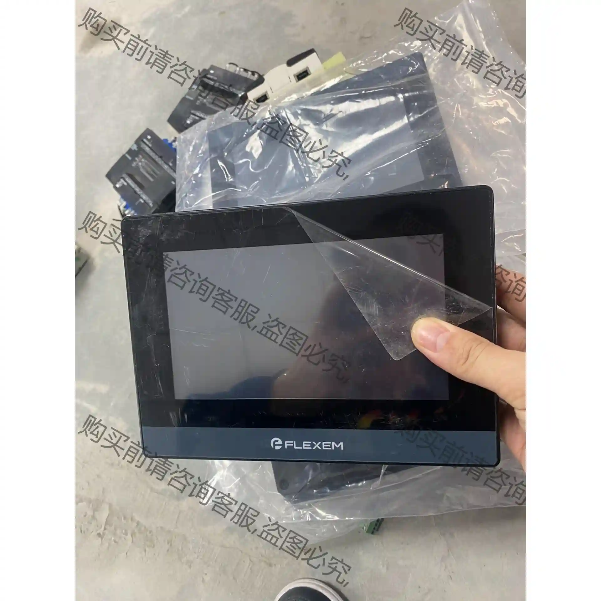 繁易触摸屏 FE6070C 功能包好，成色漂亮，卡扣电源端子 先议价