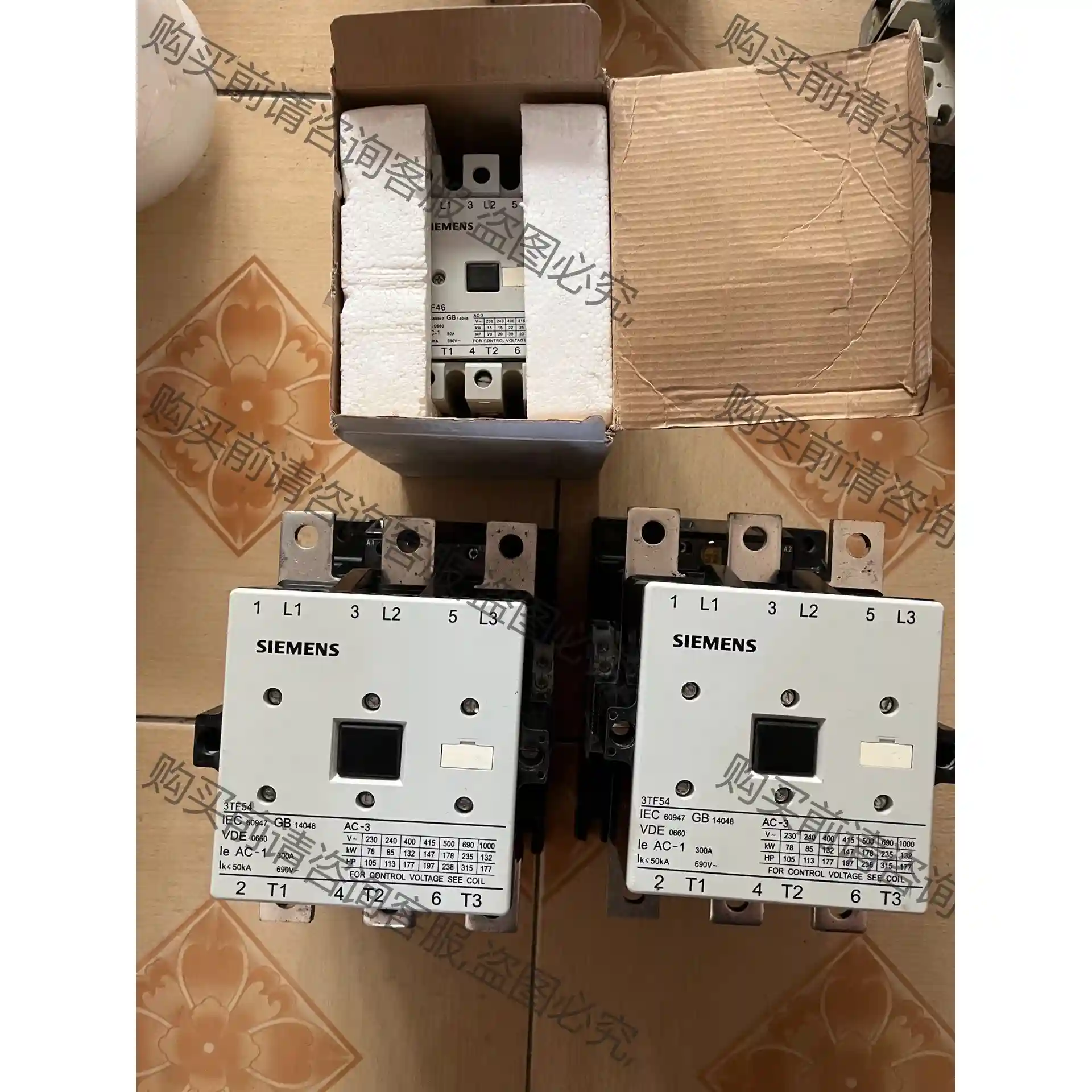 西门zi接触器3TF46 22-0XF0全新带包装一个 先议价 拆机货包好