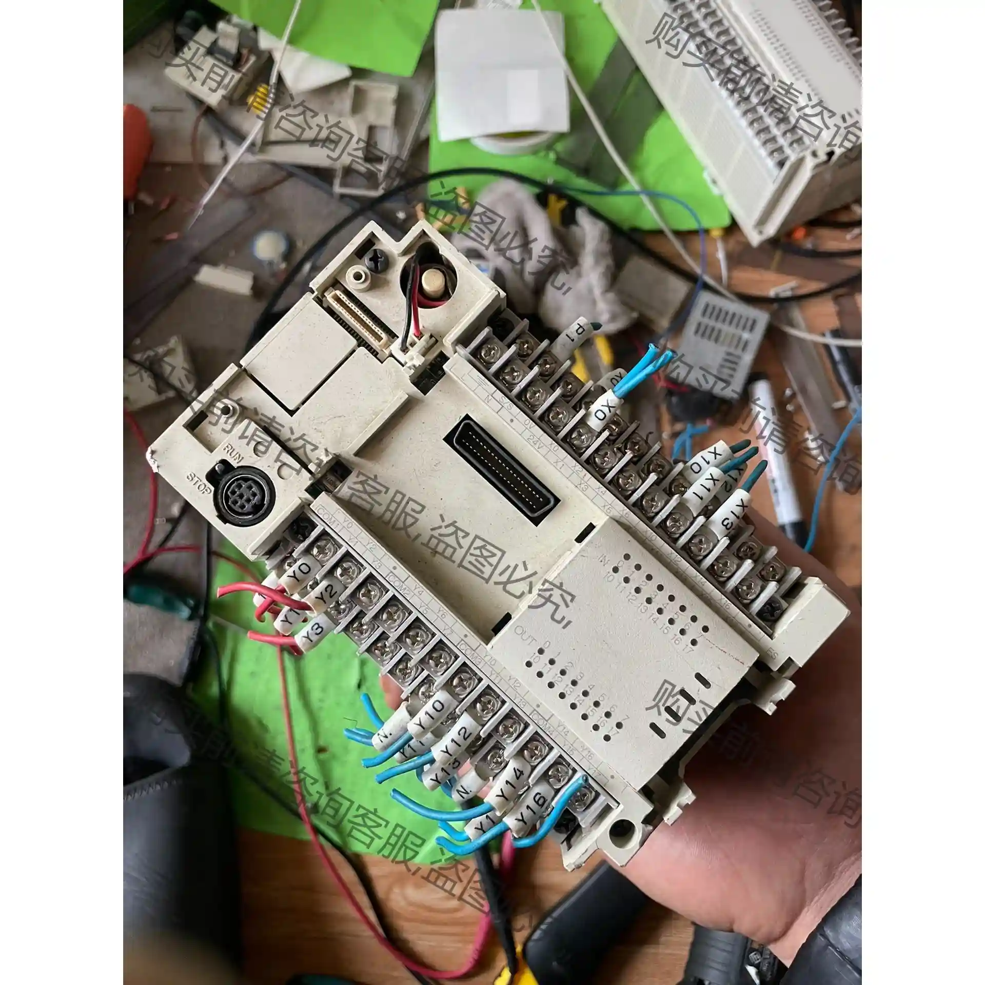 士林PLC AX2N-32MR-ES，拆机下来的，成色如图 先议价 拆机货包好