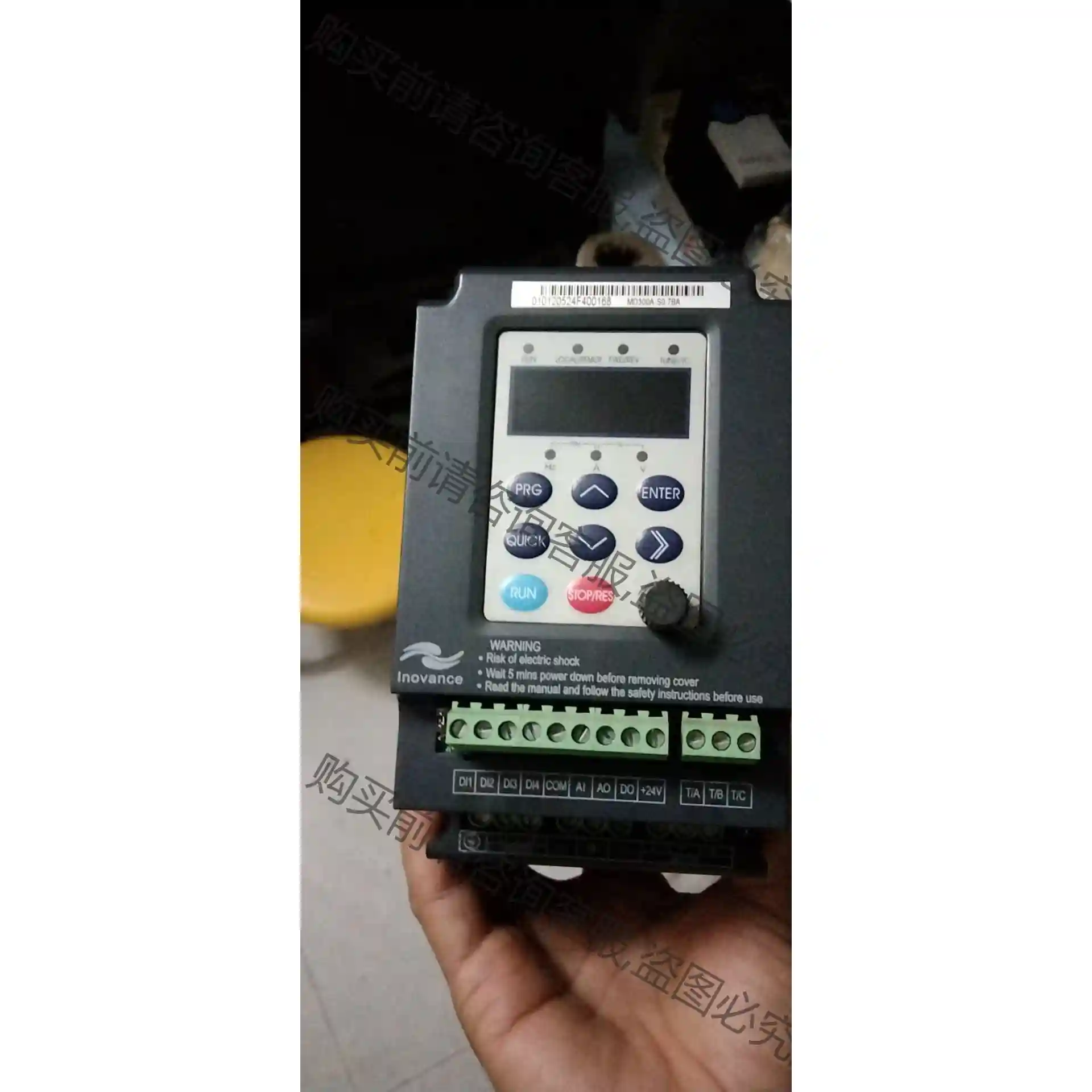 IN0VANcE拆机0.75Kw220∨实图少了个盖子型号M 先议价 拆机货包好