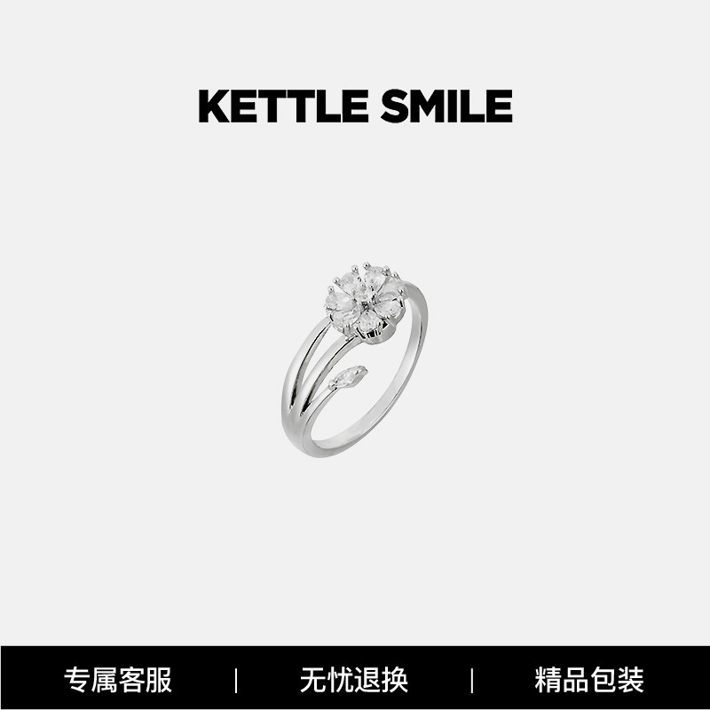 KETTLE SMILE Simplicity A small minority zircon Ring Platinum Ring Fry Lovers money Docking Jewelryin the Accessories/Fashion Jewelry, Ring/Ring  category - from Buy2taobao.com to provide professional Taobao agent buy service
