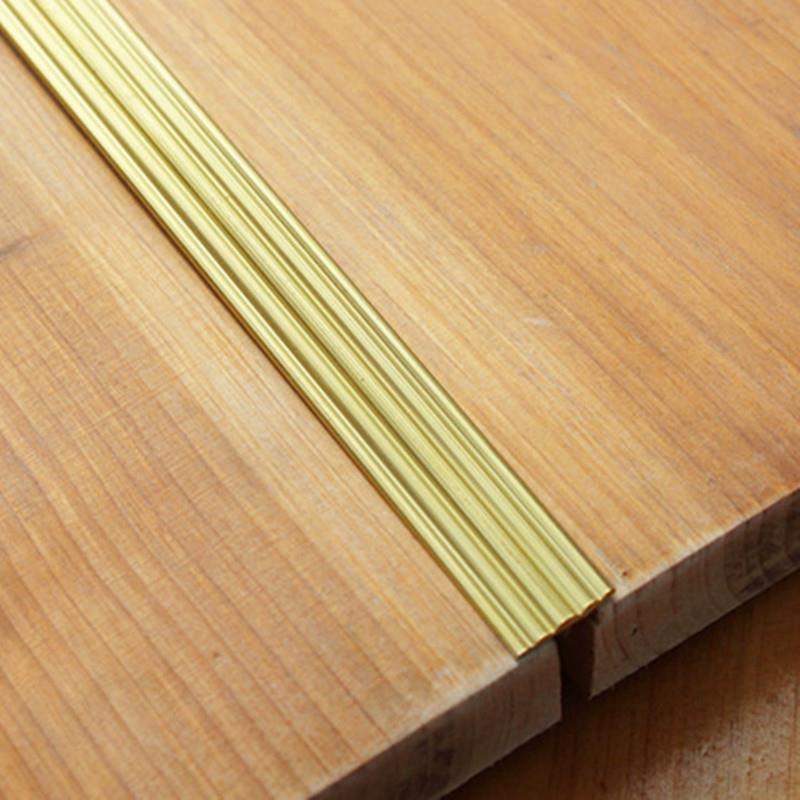 加厚T字型铜条 地板压边条 大理石墙上装饰压条 楼梯防滑条1.2