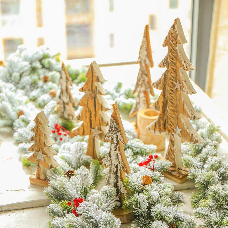 木质圣诞节日摆设装饰摆件饰品场景布置店铺教室桌面布置手工材料