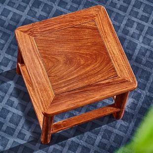 包邮 凳 红木小方凳刺猬紫檀客厅凳子花梨实木凳子实木矮凳换鞋