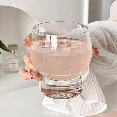 ins风威士忌酒杯高级感玻璃杯高档啤酒杯果汁杯冷饮杯洋酒杯水杯