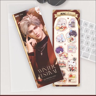 萌猫江之畔肯德基恋与深空镭射票卡膜78 212封口卡膜保护膜卡套