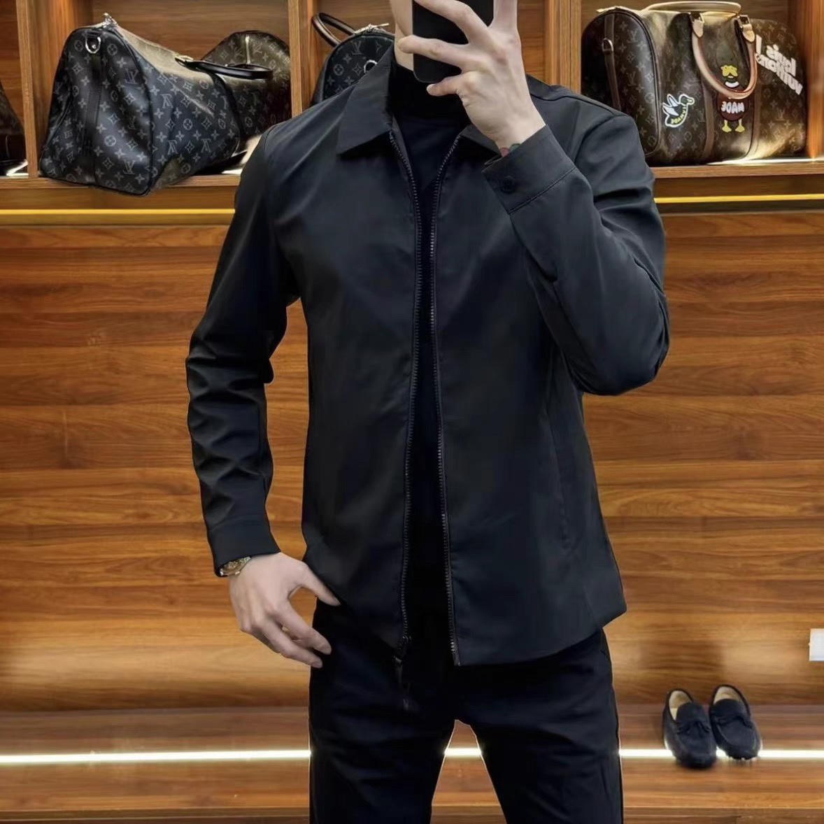 潮牌行政外套加棉加厚修身百搭