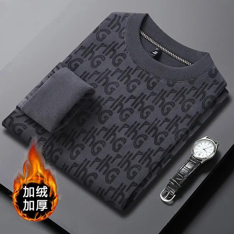 【加绒加厚】男士秋冬款奥粒绒卫