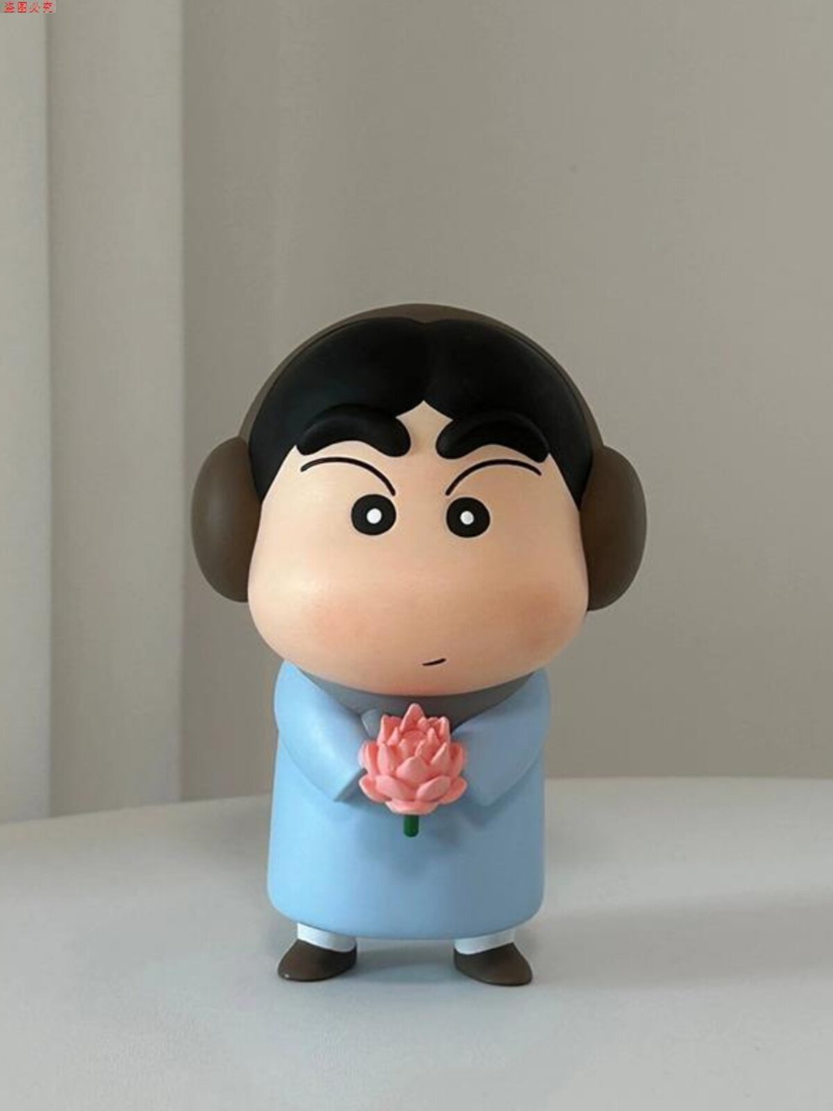 小新摆件手捧莲花好运莲莲办公室桌面装饰礼物请回答1988正峰蜡笔