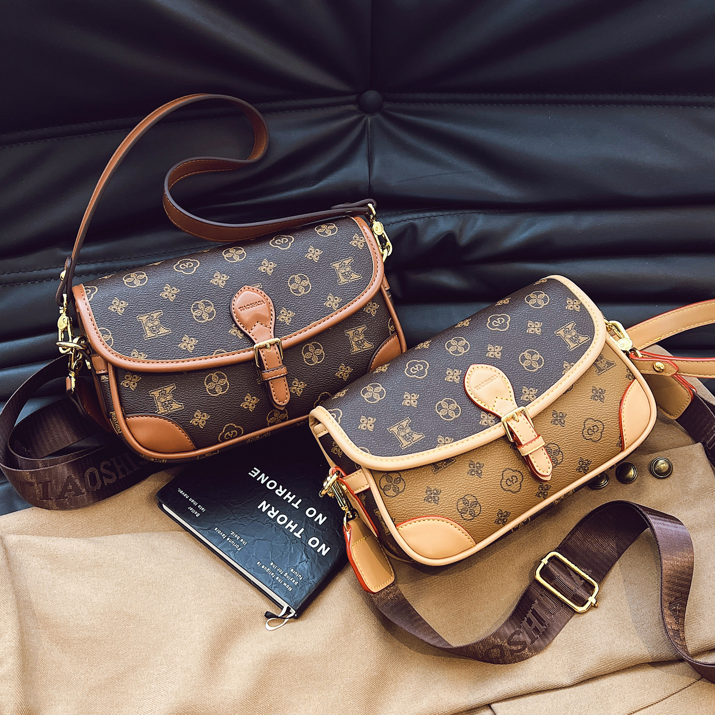 大容量通勤斜挎法棍包