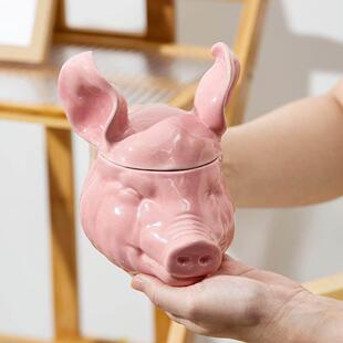 创猪头杯子陶瓷马克杯奇古奇怪怪的子稀OFF奇意怪奇杯葩沙雕生日
