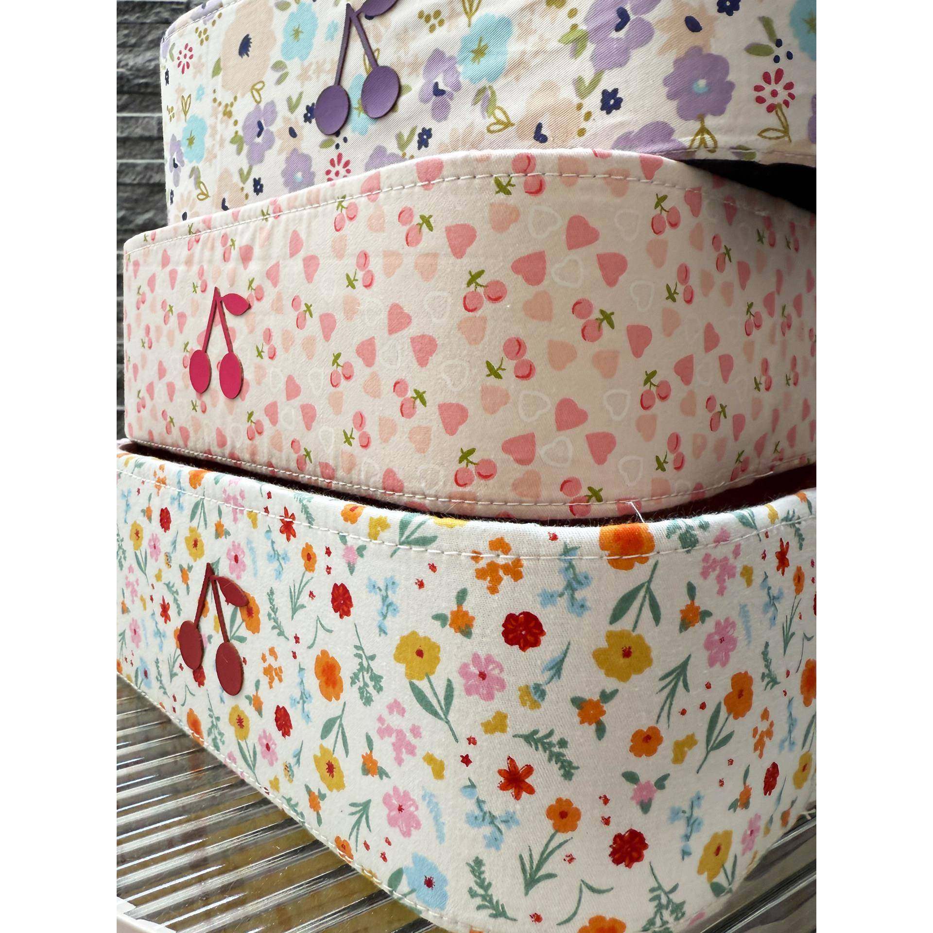 ins少心布艺樱桃收纳筐面杂物女整理盒舍床VIY头桌零食收纳宿盒杂,收纳整理,收纳筐,淘宝优惠券,粉丝福利购,淘宝优惠卷