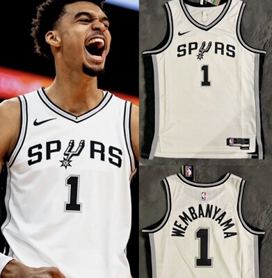 耐克NBA圣安东尼奥马刺队2022/23赛季1号联盟限定SW球衣DN2094