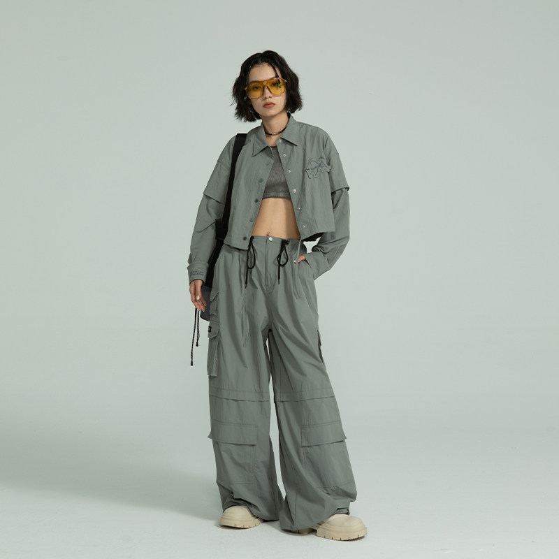 APPARITION轻工装外套短款贴布