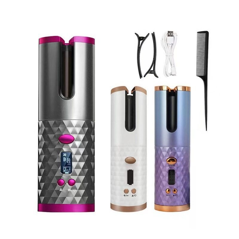 自动卷发器 USB充电自动卷发器 便携式充电款自动卷发棒