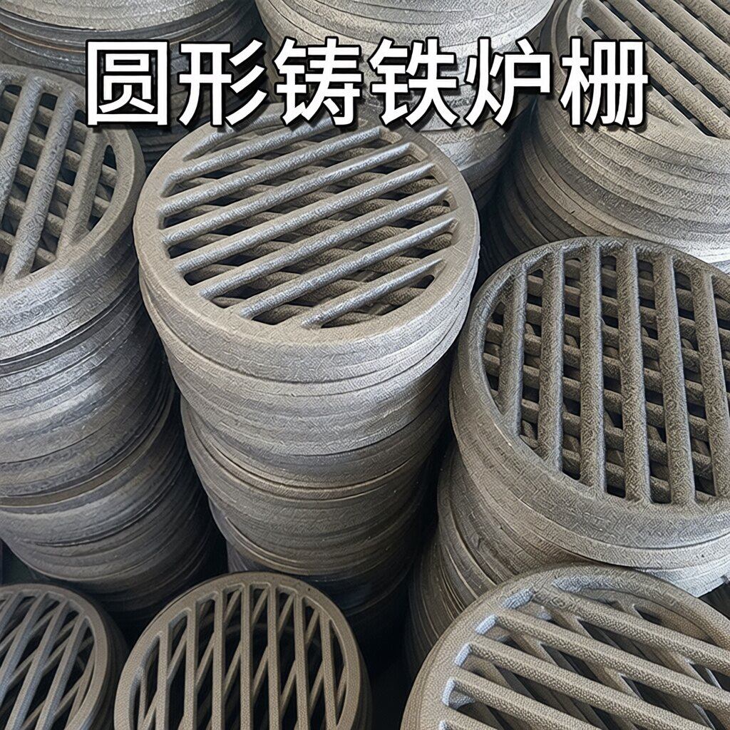直供圆形铸铁炉箅子炉栅炉桥生铁柴火灶炉底加厚耐高温炉条