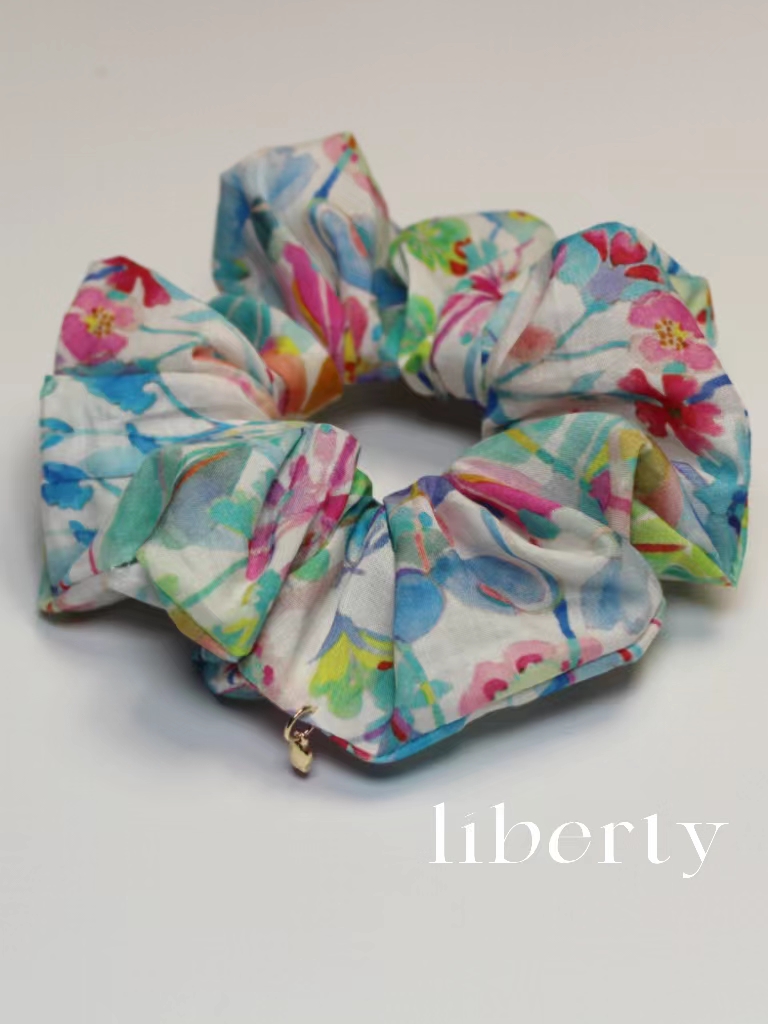 英国Liberty棉布春夏ins小众手工大肠发圈头花发绳皮筋