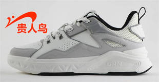 2023秋新款 正品 运动休闲皮面防滑低帮E33M09 板鞋 贵人鸟男鞋