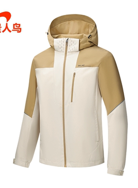 男装风衣正品2025秋新款常规运动休闲加厚加绒外套F2253003